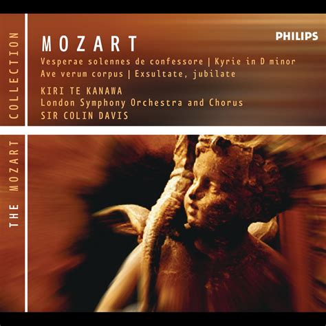 Mozart Vesperae Solennes De Confessore K Album By Dame Kiri