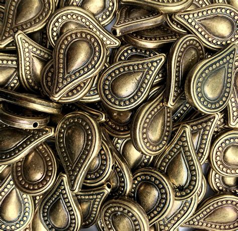 Metal Drops-Antique Gold (pk 100) — ZETAMARI MOSAIC ARTWORKS