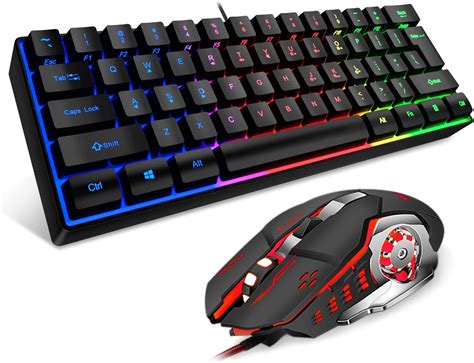 Buy Mftek 60 Gaming Keyboard And Mouse Combo Ultra Compact 61 Keys