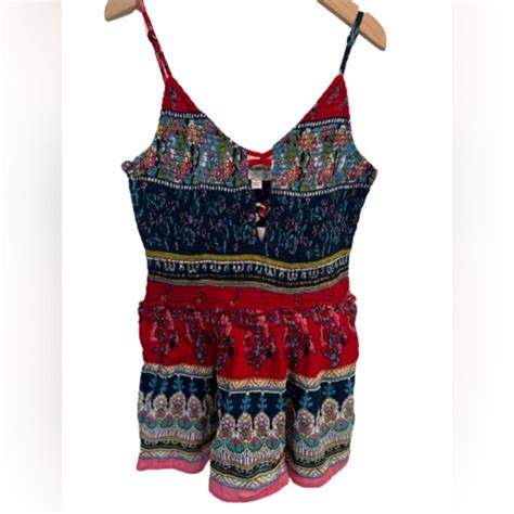 Patrons Of Peace Tops Patrons Of Peace Smocked Boho Tank Size Small