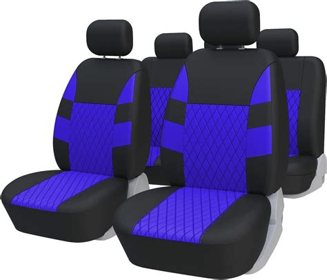 Toyoun Car Seat Covers Full Set Universal Seat Covers For 5 Car Seater Front Bucket Seat Covers