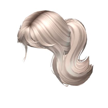 Spiked Fluffy Ponytail In Platinum Blonde S Code Price Rblxtrade