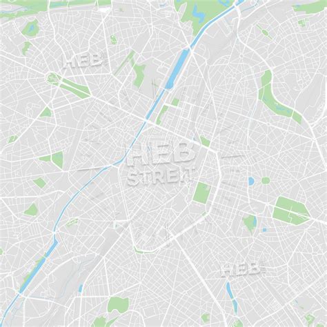 Printable Map Of Brussels Belgium This Vector Map Of Brussels