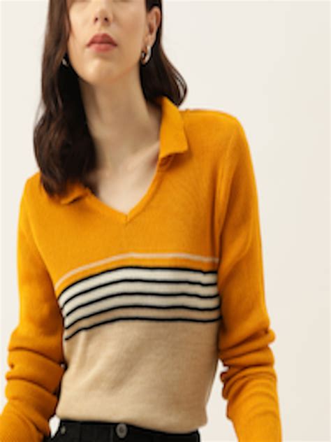 Buy DressBerry Women Colourblocked Pullover Sweaters For Women