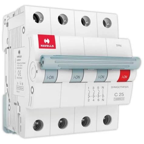 Havells MCB Triple Pole Neutral TPN C Curve Wholesale Price Online