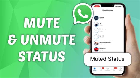 How To Mute Unmute Status On Whatsapp New Update Youtube