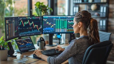 trader analyzing markets image   stockcake