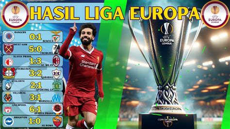 Hasil 16 Besar Liga Europa Leg 2 Tadi Malam~uefa Europa League Youtube