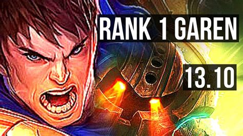 Garen Vs Nautilus Top Rank 1 Garen 4 0 6 1 7m Mastery 900 Games