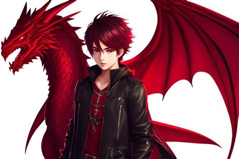 Anime Boy With Dragon Wings