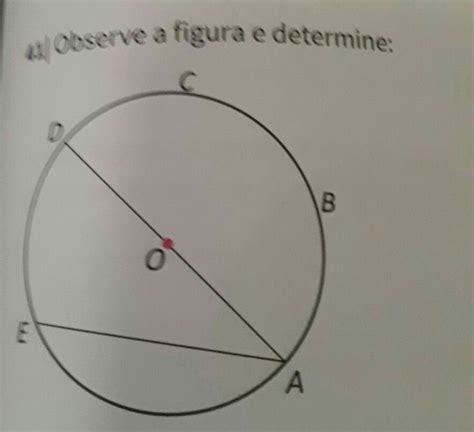 Observe a figura e Determine os segmentos que são raios segmentos que