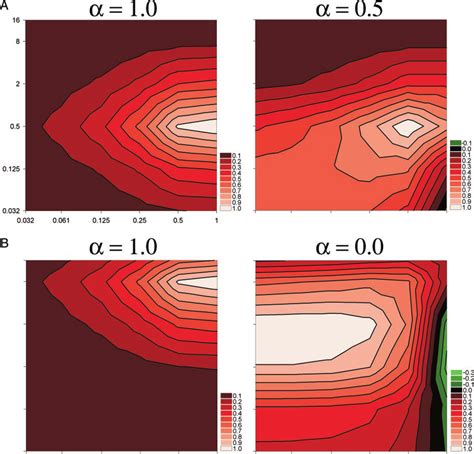 Spatiotemporal Contour Plots Generated By Elaborated Reichardt Detector