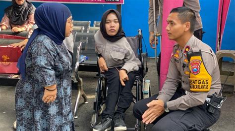 Wujud Kedekatan Dengan Disabilitas Satlantas Polresta Malang Kota