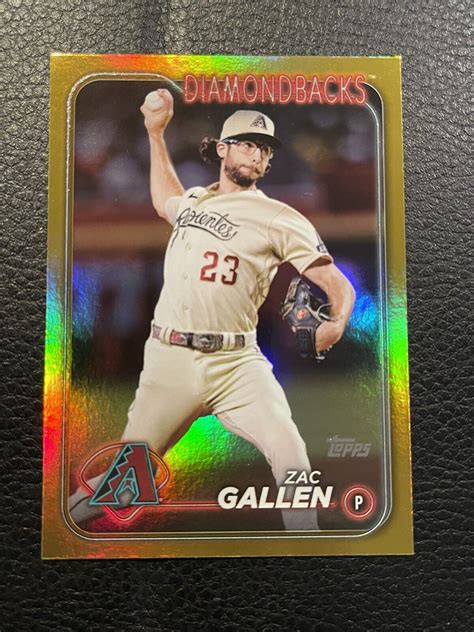 2024 Topps Series 1 Gold Rainbow Foil Zac Gallen Arizona Diamondbacks