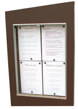 Porte Menu Mural Vertical Ext Rieur Commandez Sur Techni Contact