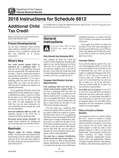 Form 8812 Instructions Fill Out Sign Online DocHub