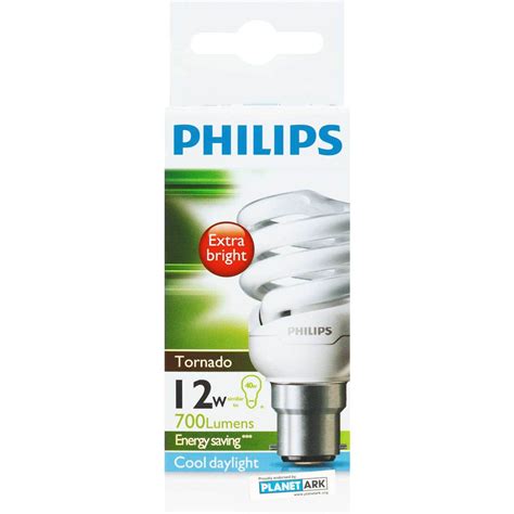 Philips Cfl Tornado Cool Daylight 12w Bc Base Each Woolworths