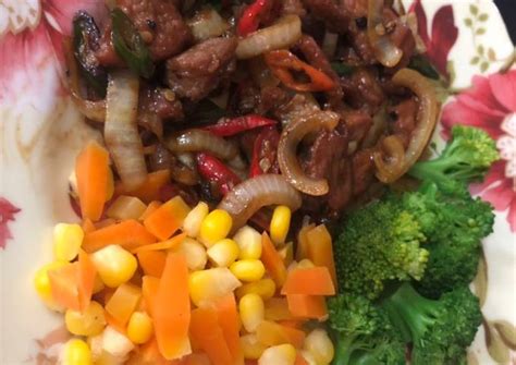 Resep Sapi Lada Hitam Beef Black Pepper Oleh Annisa Retria Cookpad