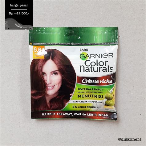 Jual Garnier Cat Rambut Naturals Color Sachet Shopee Indonesia