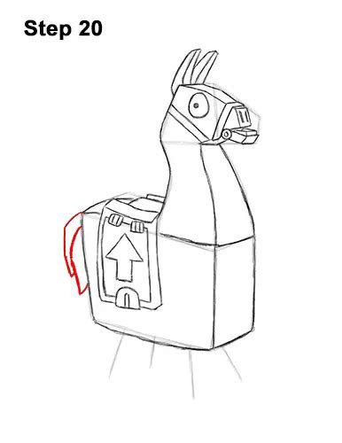 How To Draw Loot Llama Fortnite With Step By Step Pictures