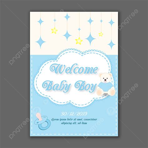 Baby Shower Invitation Vector Art Png Vector Baby Shower Invitation