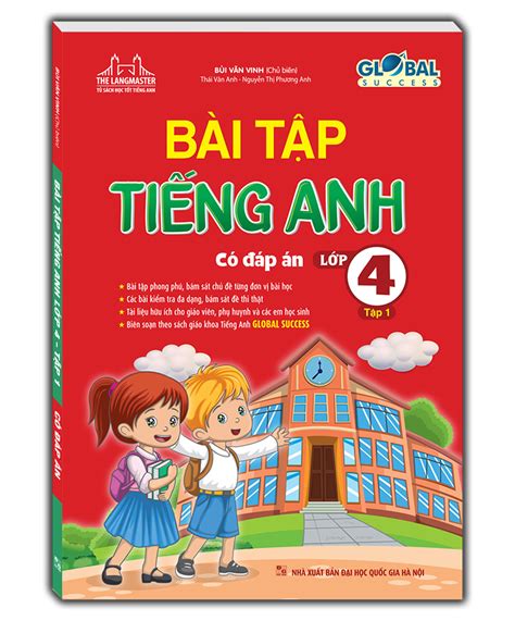 Sách GLOBAL SUCCESS Bài tập tiếng anh lớp 4 tập 1 có đáp án