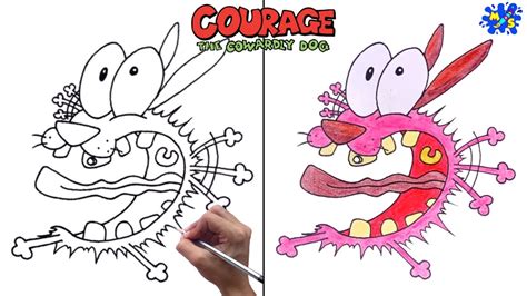 Courage The Cowardly Dog Drawing / Unlike his name, courage is actually a perpetually scared dog ...