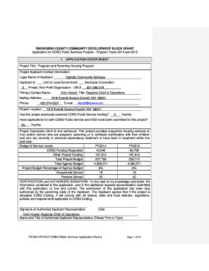 Fillable Online Ftp Snoco CDBG Public Facilities Infrastructure