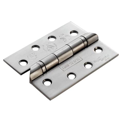 Eurospec Enduro Grade 13 Ball Bearing Hospital Hinge 102 X 76mm Stainless Steel