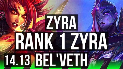 Zyra Vs Bel Veth Jgl Rank Zyra Rank Br Challenger