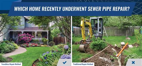 Sewer Pipe Burst Sewer Line Replacement With The Pipe Bursting Method