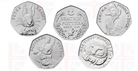 Beatrix Potter 50p Coins Mintage Figures- Which Ones Are Rare Coins?