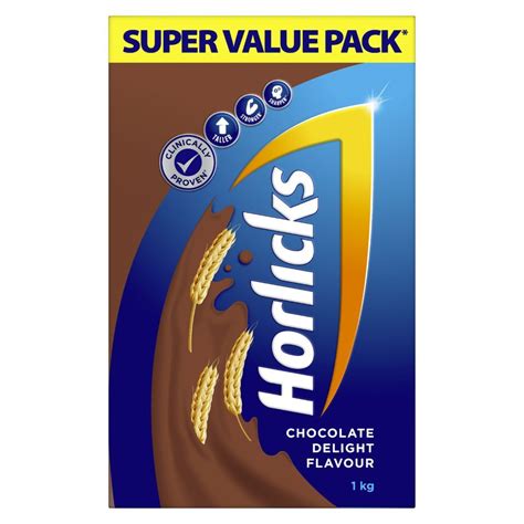 Horlicks Chocolate Delight Flavour Nutrition Drink Powder 1 Kg Refill