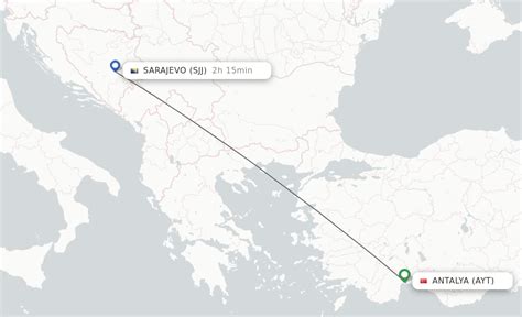 Direct Non Stop Flights From Antalya To Sarajevo Schedules