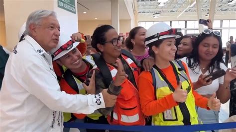 Viajó AMLO de Mérida a Campeche en el Tren Maya México La Jornada