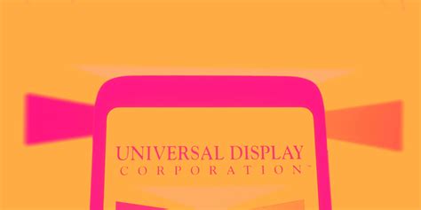 Universal Display Oled Stock Trades Up Here Is Why