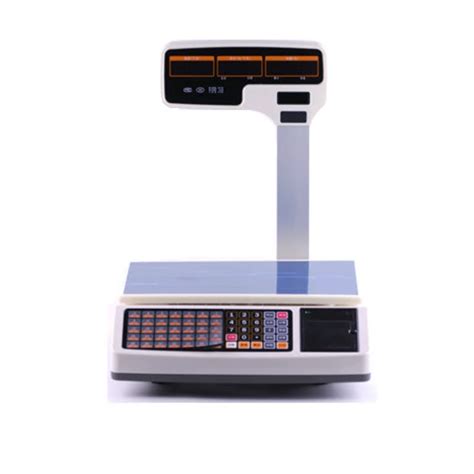 High Capacity Electronic Digital Price Computing Scale With Receipt