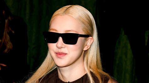 BLACKPINK's Rosé Wore a Sheer Monochrome Set at the Saint Laurent Fall ...