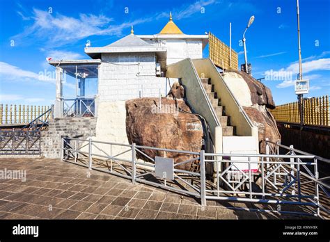 Sri Pada Or Paadaya Temple With Sacred Buddha Footprint In Buddhist