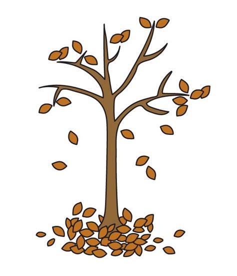 How To Draw A Fall Tree Step By Step