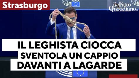 Mutui Il Leghista Ciocca Sventola Un Cappio Davanti A Lagarde