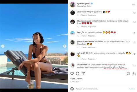 Agathe Auproux En Mini Bikini Elle Perfectionne Son Bronzage Et