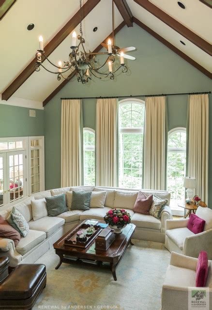 Fabulous Living Room With New Wall Of Windows Renewal By Andersen