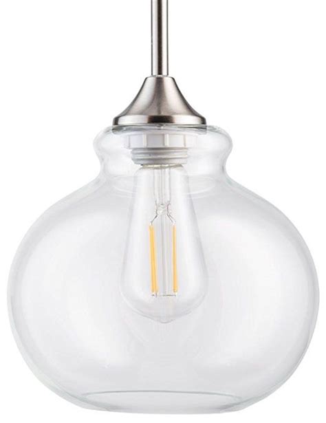 Linea Di Liara Ariella Casella Farmhouse Glass Pendant Lighting For