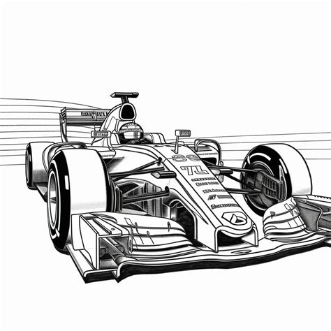 Ferrari F1 Coloring Pages