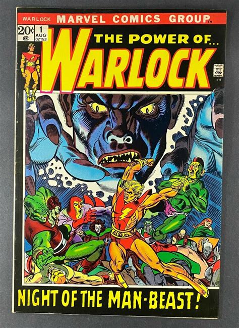 Warlock 1972 1 Fn Vf 7 0 Adam Warlock Gil Kane Cover And Art