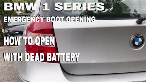 Bmw 1 Series Boot Locked How To Open Bmw Boot With A Dead Battery