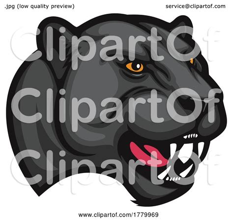 Panther Mascot Head By Vector Tradition Sm 1779969