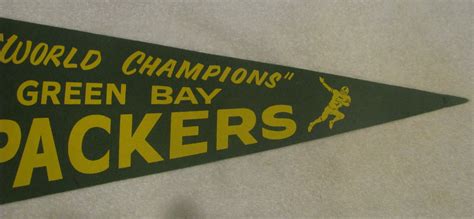 Lot Detail 60s Green Bay Packers World Champions Pennant