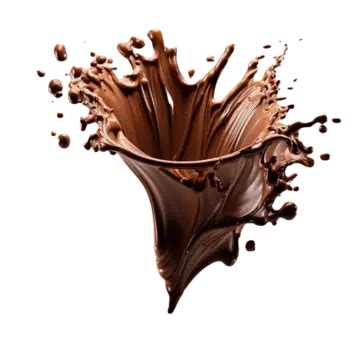 Chocolate Splash Isolated Chocolate Splash Isolated On White